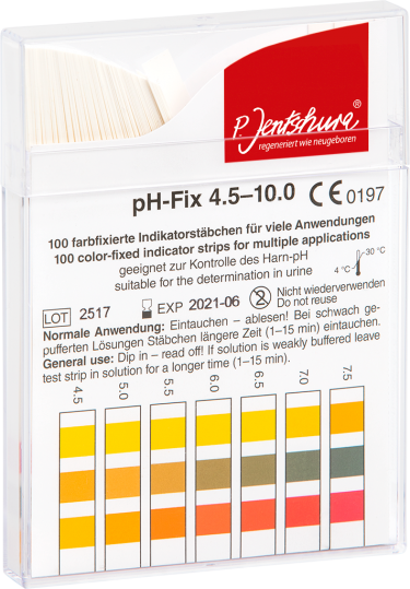 pH-strips – voor de bepaling van de pH-waarde
