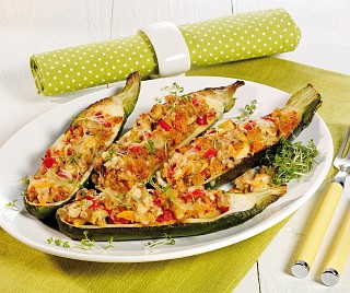 Stuffed Courgette Halves