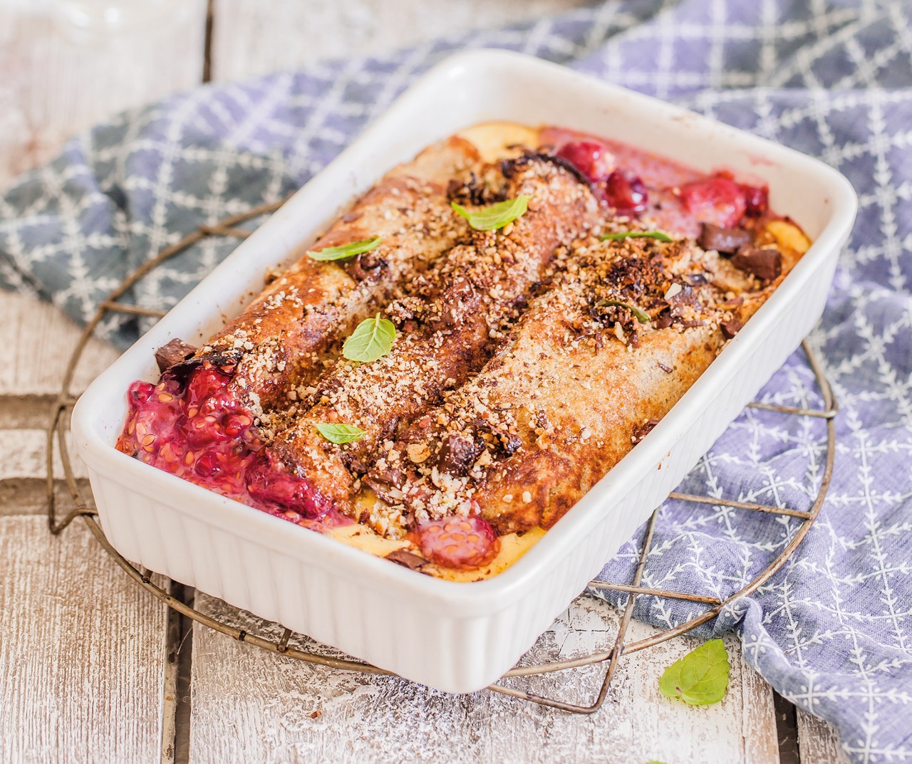 Zoete MorgenStund' pannenkoek-ovenschotel